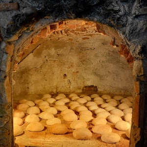 forno, pane, pagnotte, arco, cottura, mattoni, pietra, panini, cuocere, pietre, luce