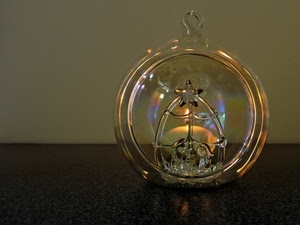 vetro, presepe, stella, sfera, natale, palla, famiglia, madonna, cerchio